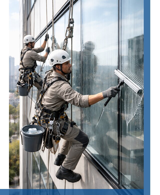 Мойка окон альпинистами в Елабуге от 4558 р. | ВЫСОТНИК-Лбг