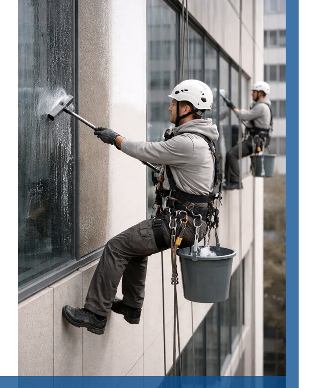 Мойка фасадов зданий в Елабуге под ключ от 354 р. | ВЫСОТНИК-Лбг