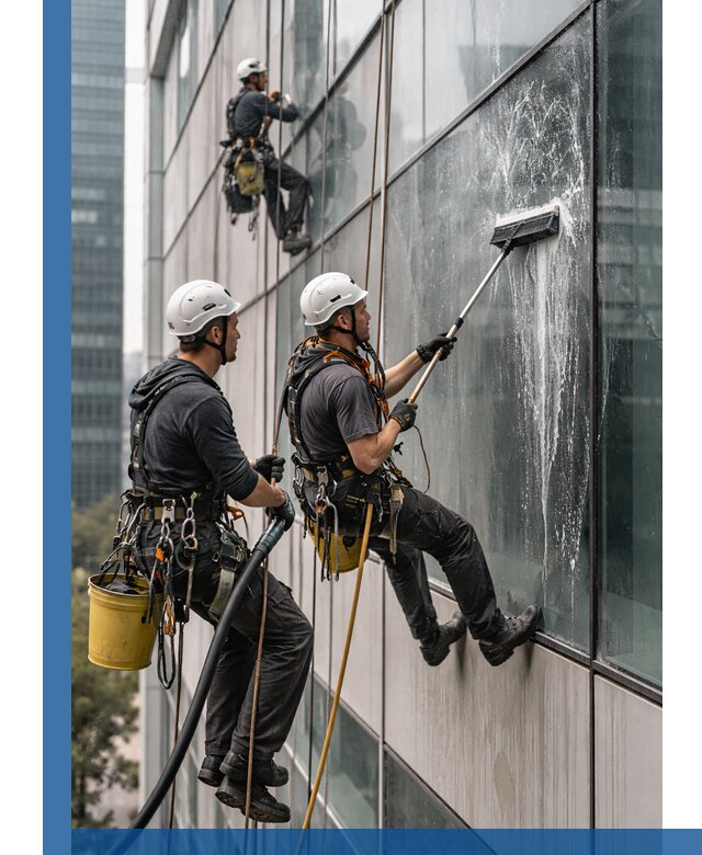 Профессиональная высотная мойка фасадов зданий в Елабуге