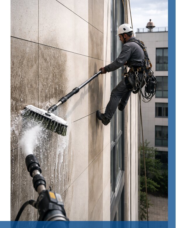 Мойка фасада из керамогранита в Елабуге от 304 р. | ВЫСОТНИК-Лбг