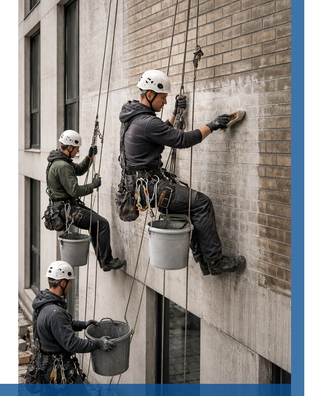 Удаление высолов с фасада в Елабуге от 253 р. | ВЫСОТНИК-Лбг