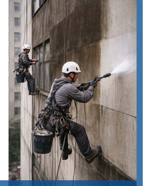 Очистка фасада от копоти в Елабуге от 253 р. | ВЫСОТНИК-Лбг