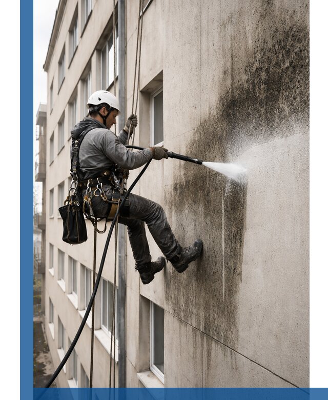 Профессиональная очистка фасадов от плесени в Елабуге