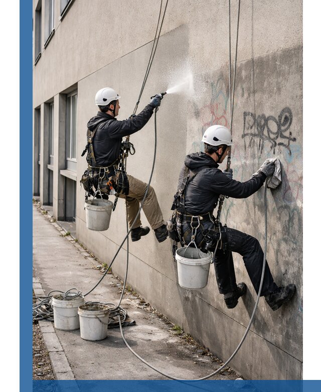 Антиграффити покрытие фасада с защитой от надписей в Елабуге