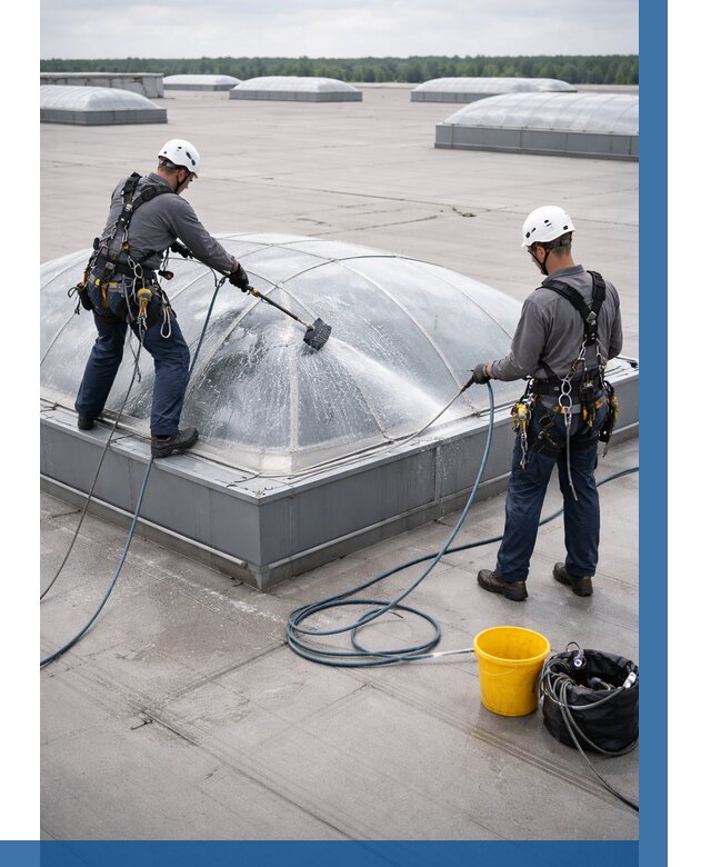 Мойка зенитных фонарей в Елабуге, заказать от 4558 р. | ВЫСОТНИК-Лбг