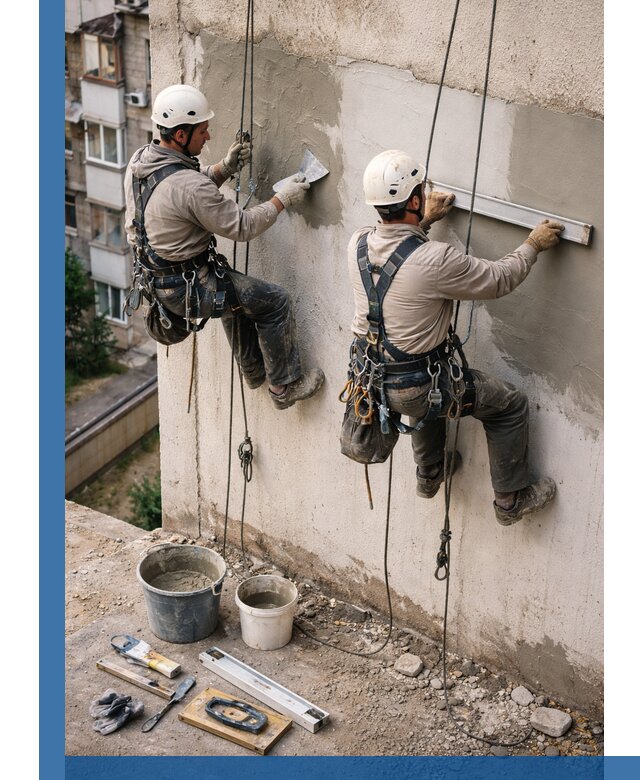 Комплексный ремонт штукатурного фасада с гарантией в Елабуге