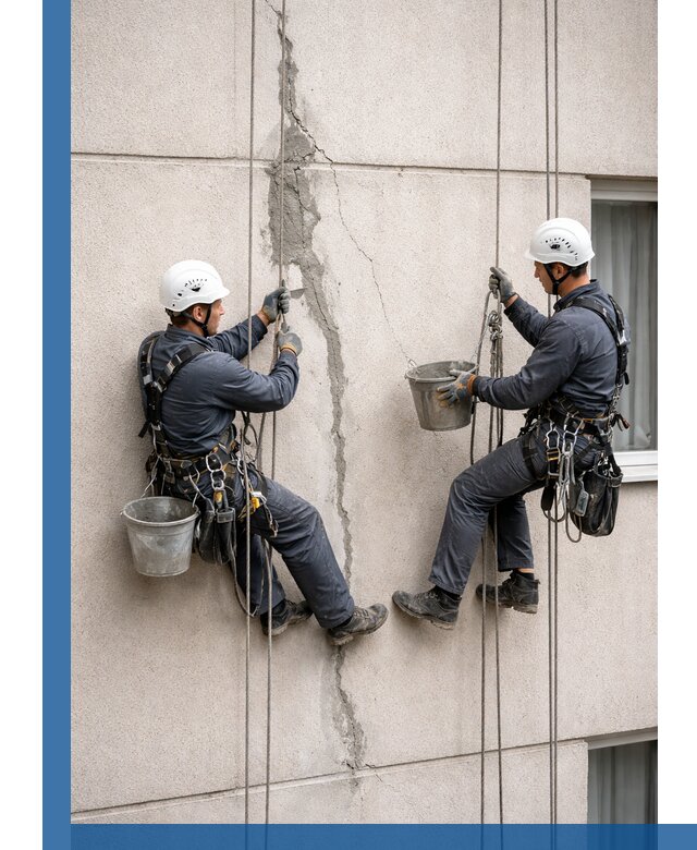 Заделка трещин на фасаде в Елабуге с гарантийным ремонтом