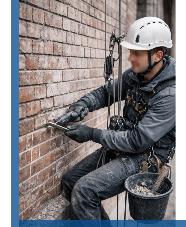 Расшивка кирпичных швов фасадов и стен, ремонт в Елабуге