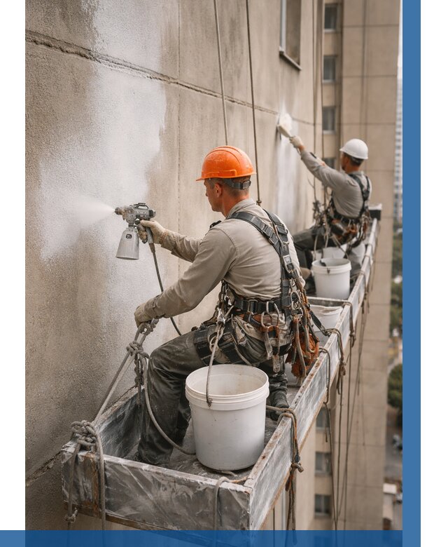 Грунтовка фасада на высоте в Елабуге от 122 р. | ВЫСОТНИК-Лбг