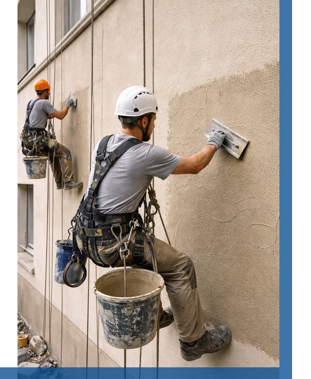 Декоративная штукатурка фасада в Елабуге от 1215 р. | ВЫСОТНИК-Лбг