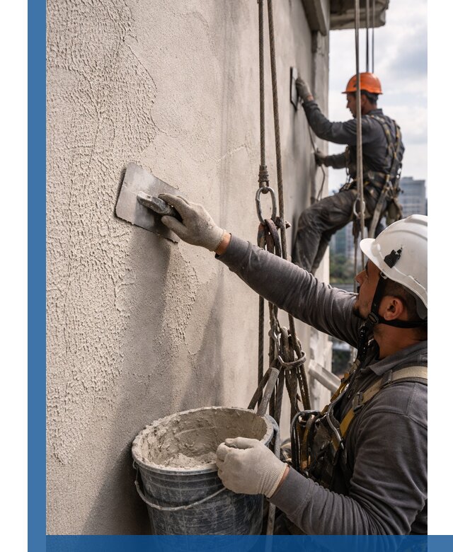 Декоративная штукатурка фасада с утеплением и защитой в Елабуге