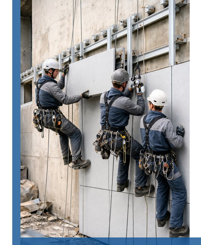 Монтаж вентилируемого фасада в Елабуге под ключ с гарантией качества