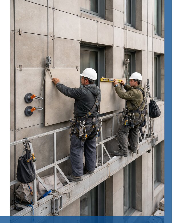 Монтаж керамогранита на фасад в Елабуге от 2532 р. | ВЫСОТНИК-Лбг