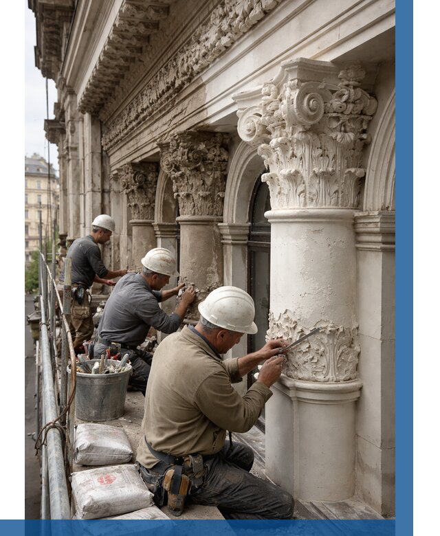 Реставрация фасадной лепнины в Елабуге от 2532 р. | ВЫСОТНИК-Лбг