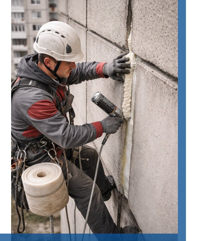 Утепление межпанельных швов в Елабуге от 709 р. | ВЫСОТНИК-Лбг