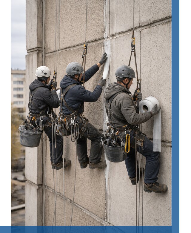 Ремонт межпанельных швов в Елабуге от 760 р. | ВЫСОТНИК-Лбг