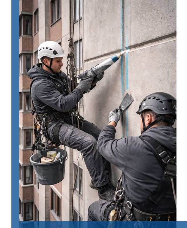 Вторичная герметизация швов фасада и кровли в Елабуге