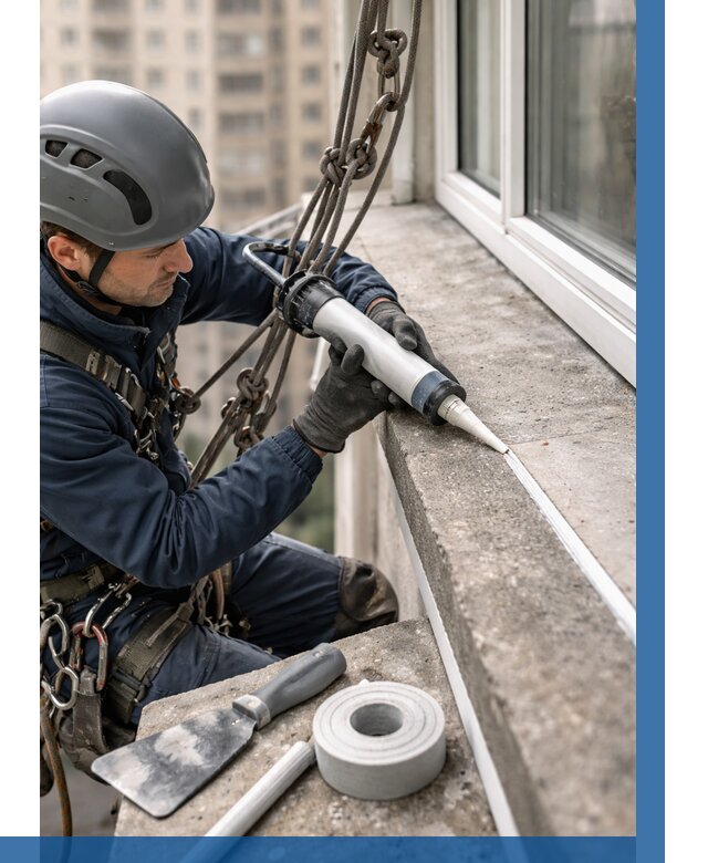 Герметизация балконного козырька в Елабуге от 4558 р. | ВЫСОТНИК-Лбг