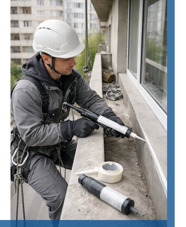 Герметизация швов лоджии в Елабуге от 4558 р. | ВЫСОТНИК-Лбг