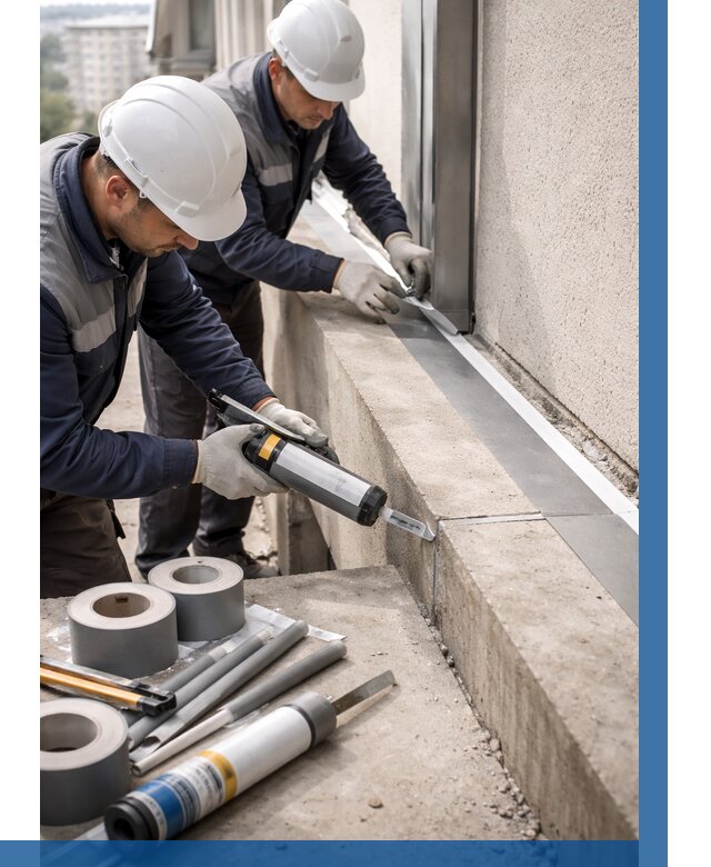 Герметизация примыкания балкона в Елабуге от 4558 р. | ВЫСОТНИК-Лбг