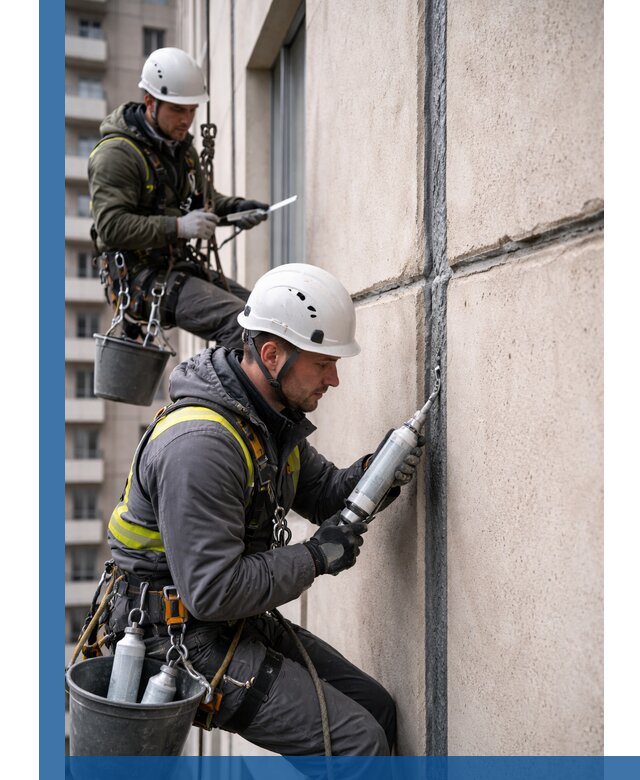 Герметизация деформационных швов фасада в Елабуге качественно