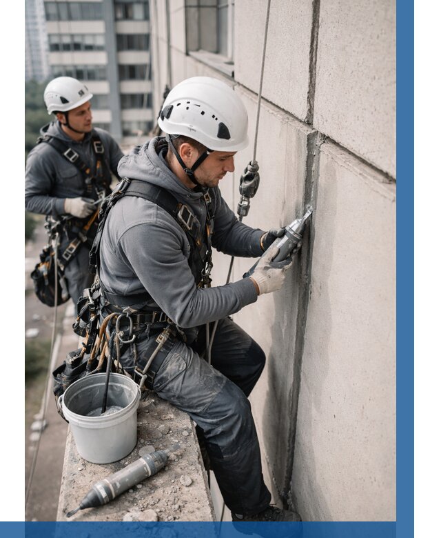 Ремонт деформационных швов здания в Елабуге от 1013 р. | ВЫСОТНИК-Лбг