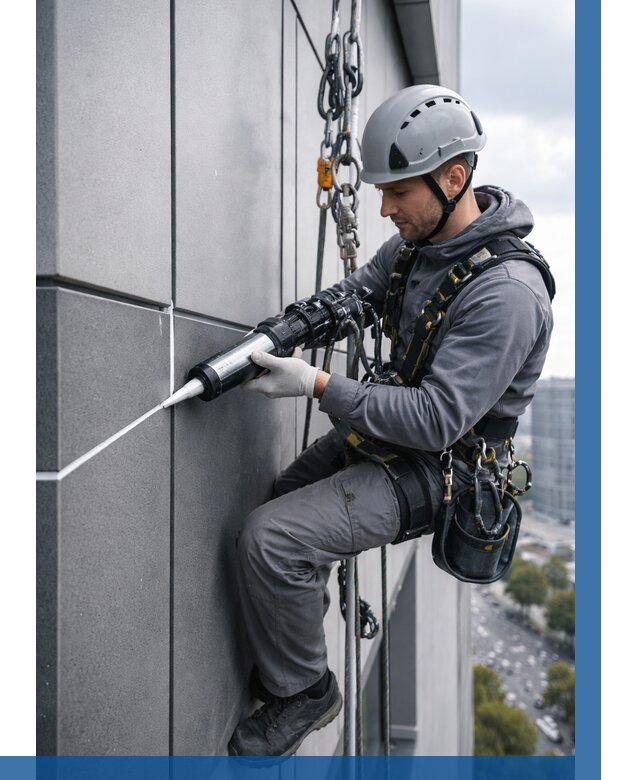 Герметизация стыков фасадных панелей в Елабуге от 6583 р.| ВЫСОТНИК-Лбг