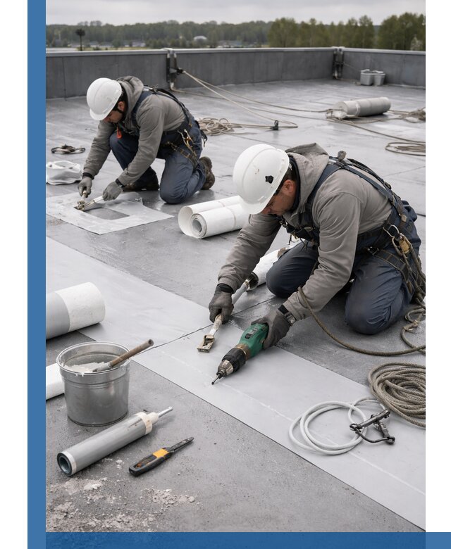 Ремонт мембранной кровли в Елабуге качественно и с гарантией