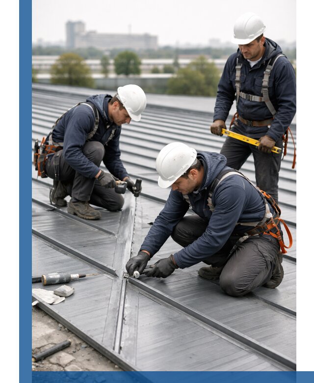 Ремонт фальцевой кровли в Елабуге срочно и качественно