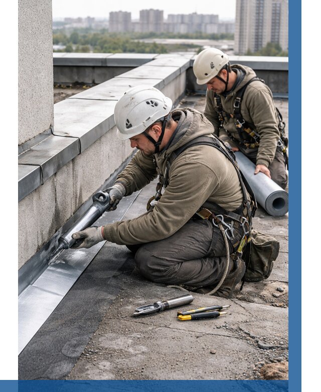 Ремонт кровельных примыканий в Елабуге от 1215 р. | ВЫСОТНИК-Лбг