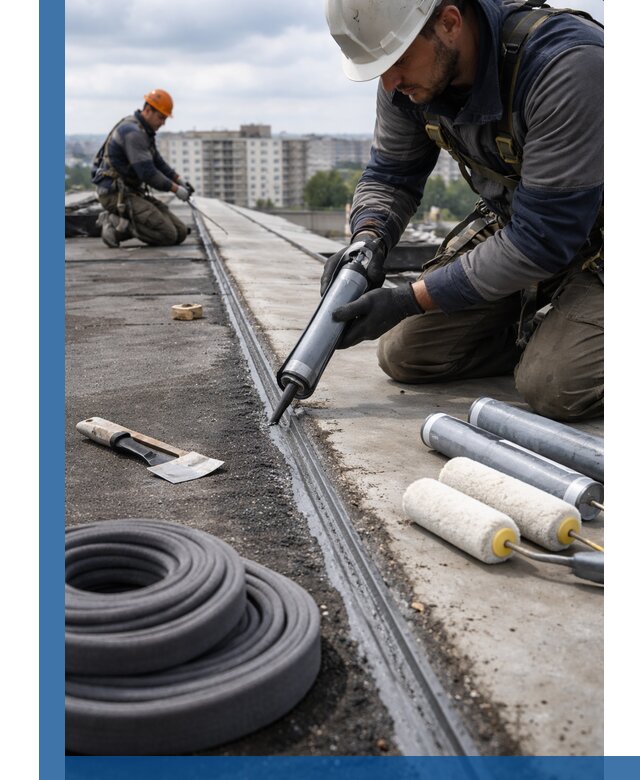 Герметизация швов кровли в Елабуге с гарантией герметичности