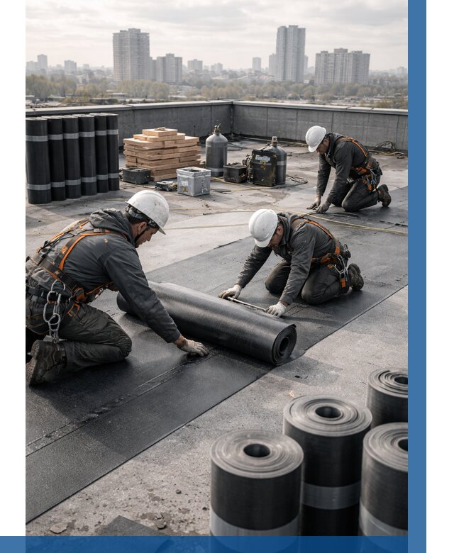 Монтаж мягкой кровли под ключ в Елабуге от 456 р. | ВЫСОТНИК-Лбг