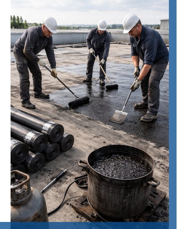 Гидроизоляция кровли мастикой в Елабуге от 608 р. | ВЫСОТНИК-Лбг