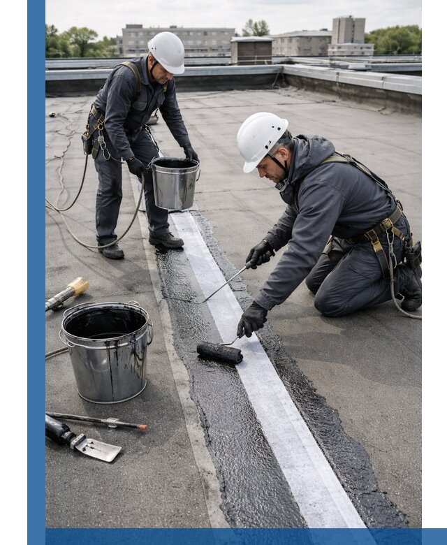 Гидроизоляция кровли мастикой в Елабуге надежная защита