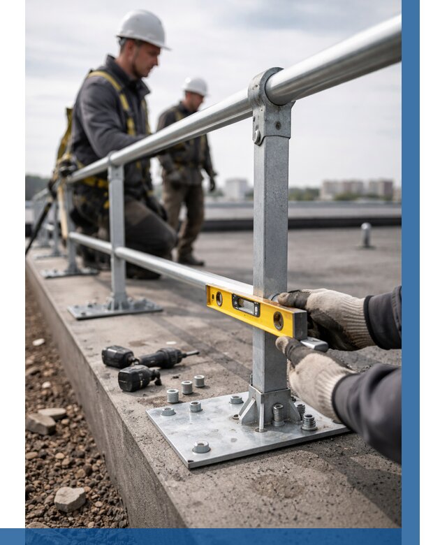 Монтаж кровельного ограждения в Елабуге от 1215 р. | ВЫСОТНИК-Лбг