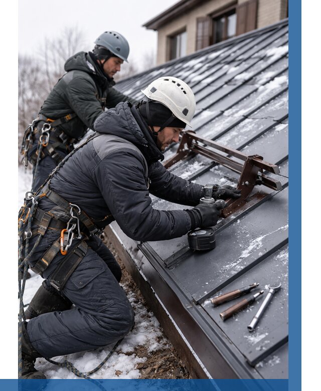 Монтаж снегозадержателей в Елабуге от 456 р. | ВЫСОТНИК-Лбг