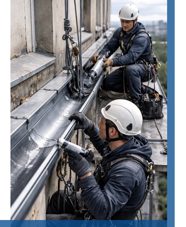 Ремонт водосточных желобов в Елабуге от 6583 р. | ВЫСОТНИК-Лбг