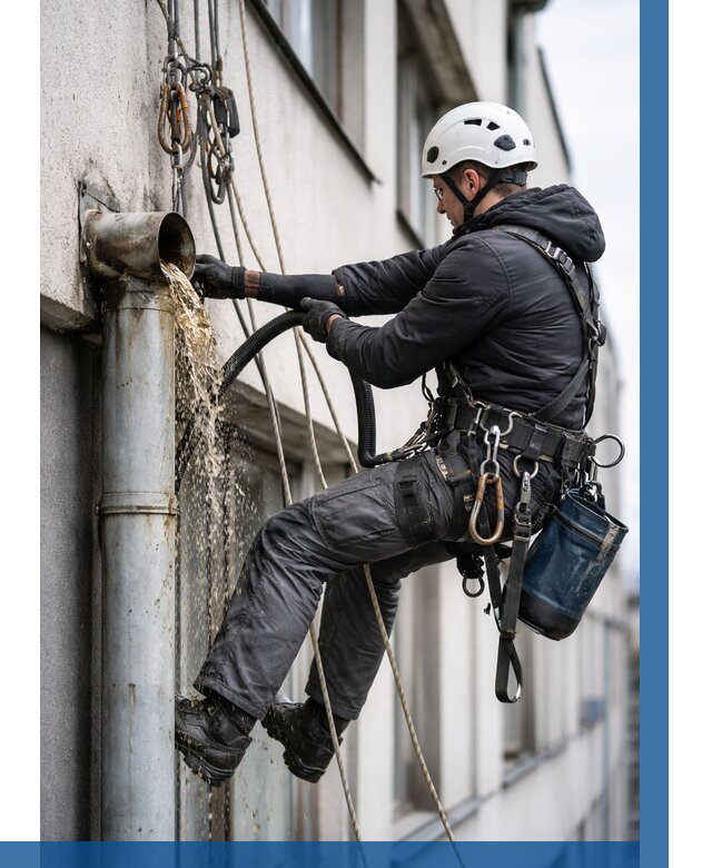 Прочистка водосточных труб в Елабуге от 3545 р. | ВЫСОТНИК-Лбг