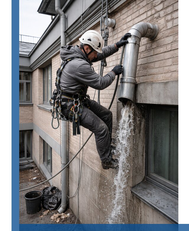 Профессиональная прочистка водосточных труб в Елабуге с гарантией