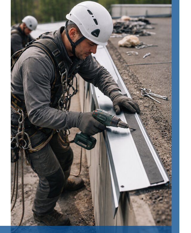 Монтаж капельника на кровле в Елабуге от 304 р. | ВЫСОТНИК-Лбг