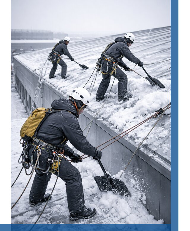 Очистка навесов от снега в Елабуге от 4558 р. | ВЫСОТНИК-Лбг