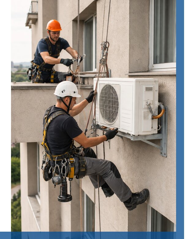 Монтаж внешнего блока кондиционера в Елабуге от 6583 р. | ВЫСОТНИК-Лбг