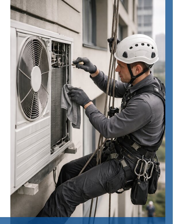 Обслуживание внешнего блока кондиционера в Елабуге от 2735 р.ВЫСОТНИК-Лбг