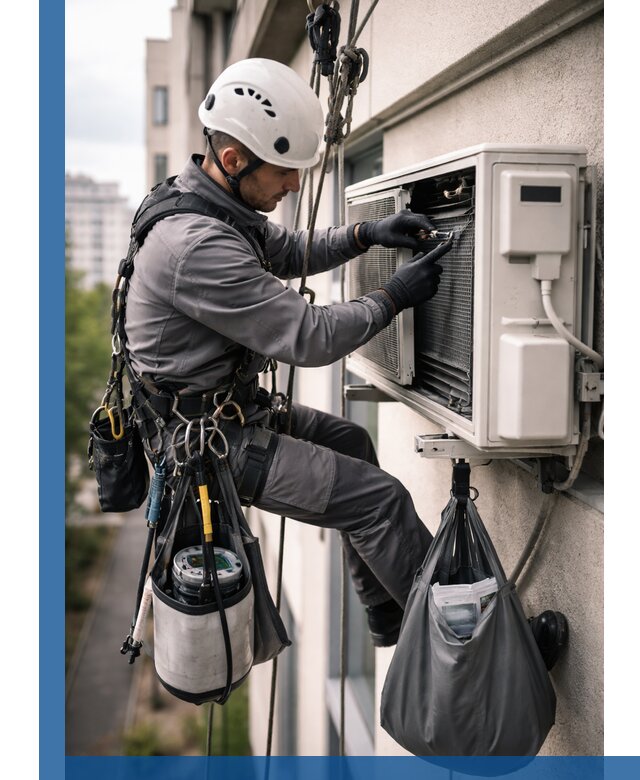 Обслуживание внешнего блока кондиционера в Елабуге профессионально