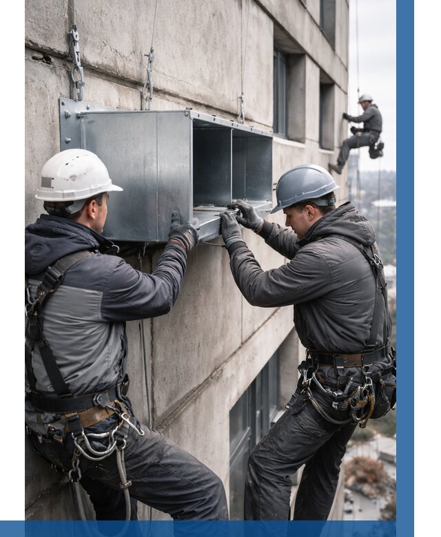 Монтаж вентиляционных коробов в Елабуге от 3038 р. | ВЫСОТНИК-Лбг