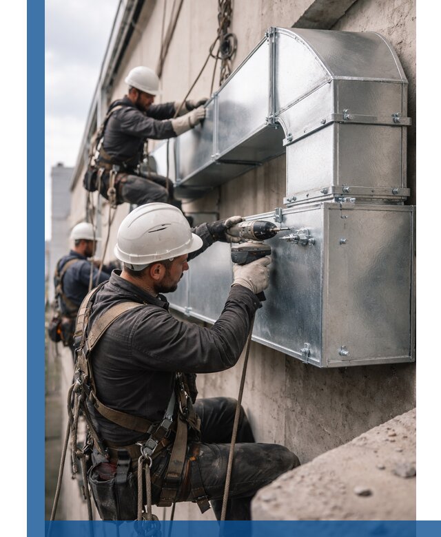 Профессиональный монтаж вентиляционных коробов в Елабуге под ключ