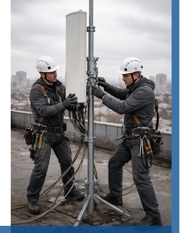 Монтаж антенн связи на крыше в Елабуге от 8609 р. | ВЫСОТНИК-Лбг