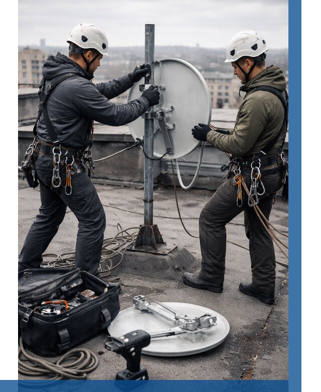 Демонтаж антенн на крыше в Елабуге от 4558 р. | ВЫСОТНИК-Лбг