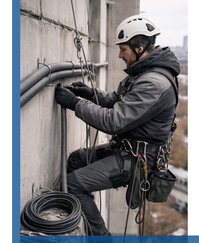 Профессиональный монтаж гофры для кабеля в Елабуге с гарантией