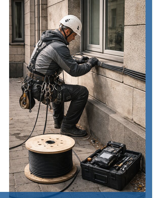 Прокладка оптоволоконного кабеля в Елабуге от 810 р. | ВЫСОТНИК-Лбг